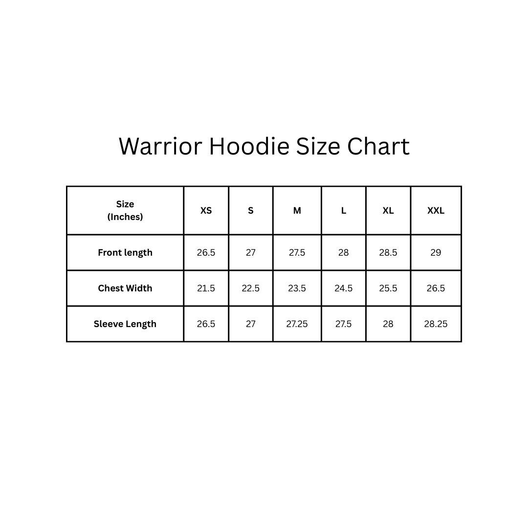 Warrior hoodie
